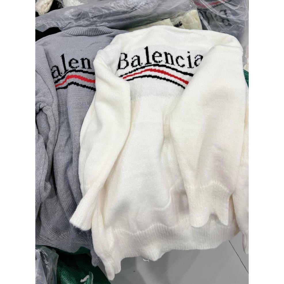 Áo nỉ Sweater Dáng Rộng Cổ Tròn NAm Nữ Kẻ sọc Balen Unisex Nam Nữ