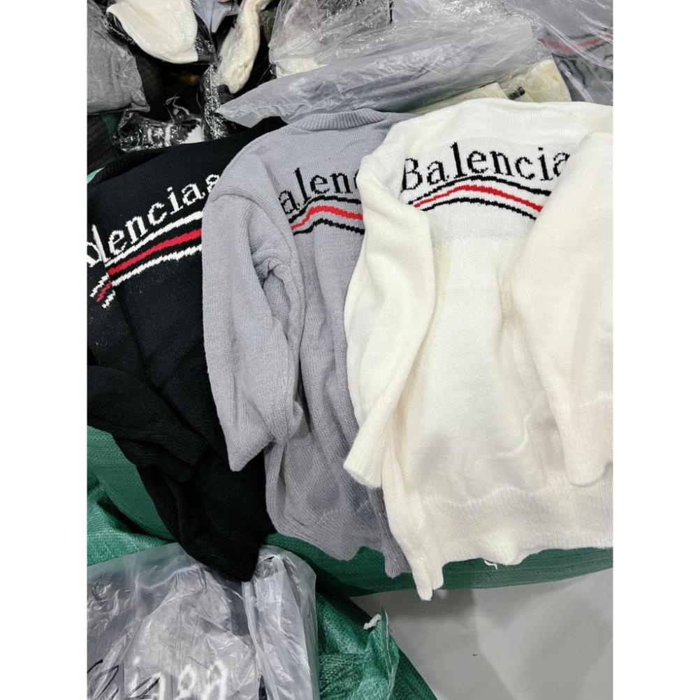 Áo nỉ Sweater Dáng Rộng Cổ Tròn NAm Nữ Kẻ sọc Balen Unisex Nam Nữ