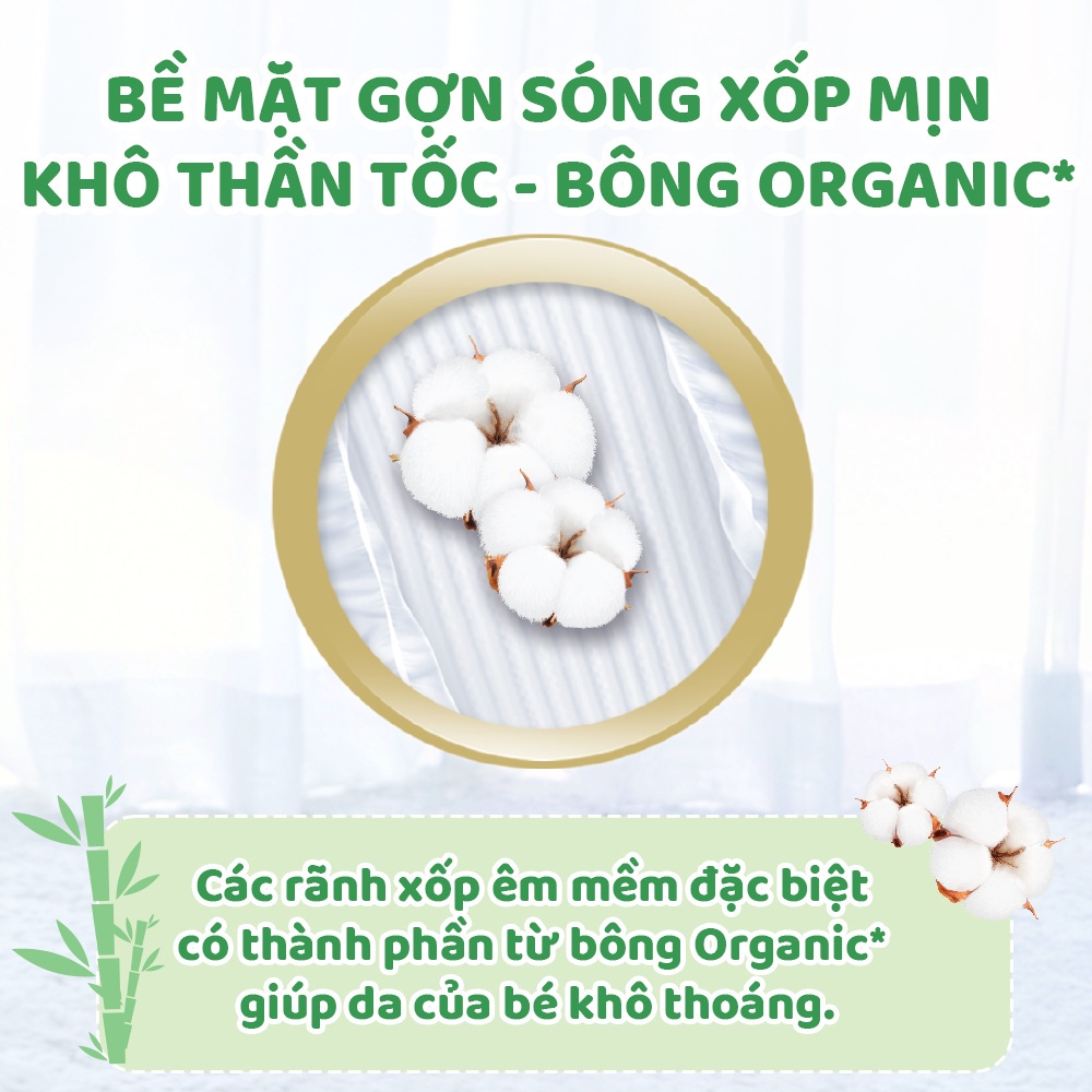 Tã/bỉm dán Molfix Thiên nhiên Jumbo M (6kg 11kg) Gói 48+6 miếng