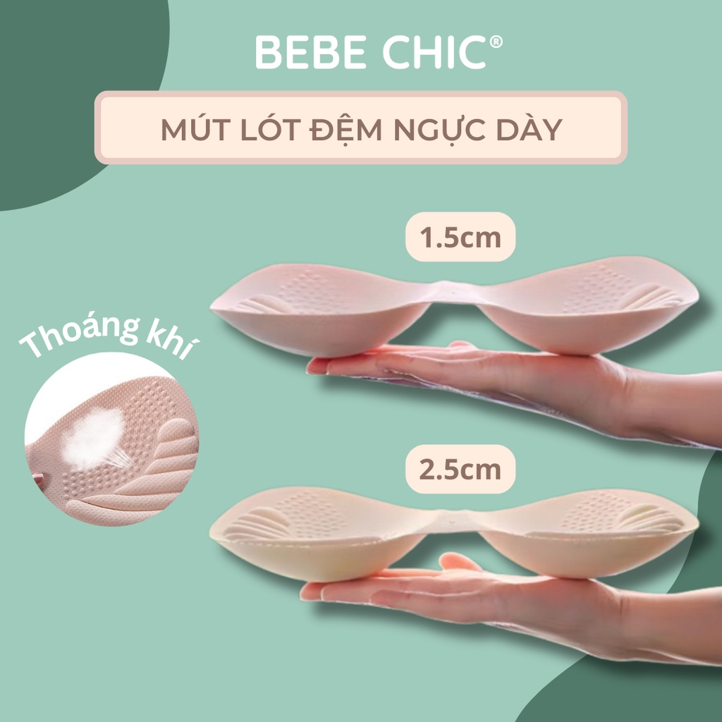 Mút Đệm Nâng Ngực 1.5 và 2.5cm Cho Áo Bra, Áo Gym, Yoga BEBECHIC