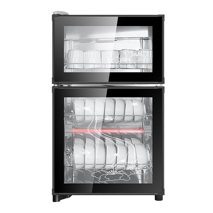 Tủ sấy bát gia đình 2 tầng 98L KS-980 - máy sấy bát đĩa, tủ sấy chén bát diệt trùng khử khuẩn cao cấp