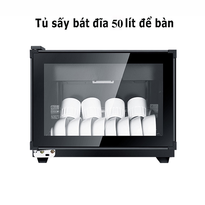 Tủ sấy bát gia đình 2 tầng 98L KS-980 - máy sấy bát đĩa, tủ sấy chén bát diệt trùng khử khuẩn cao cấp