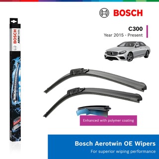 Bộ gạt mưa bosch aerotwin euro set a843s 22" & 22": mercedes - benz c300 đời xe 2015 đến nay