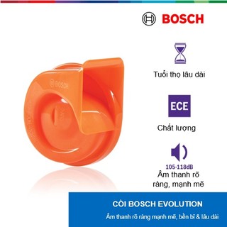 Bộ còi đôi bosch evolution: 12v 4a