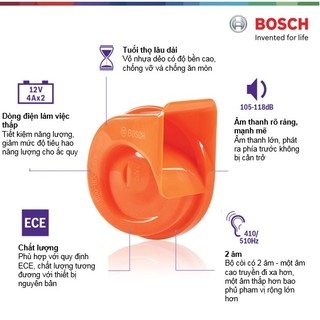 BỘ CÒI ĐÔI BOSCH EVOLUTION: 12V-4A