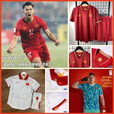 Free Ship -  Áo bóng đá ĐỘI TUYỂN VIỆT NAM  2022 - Hàng Super Thái Chuẩn thi đấu