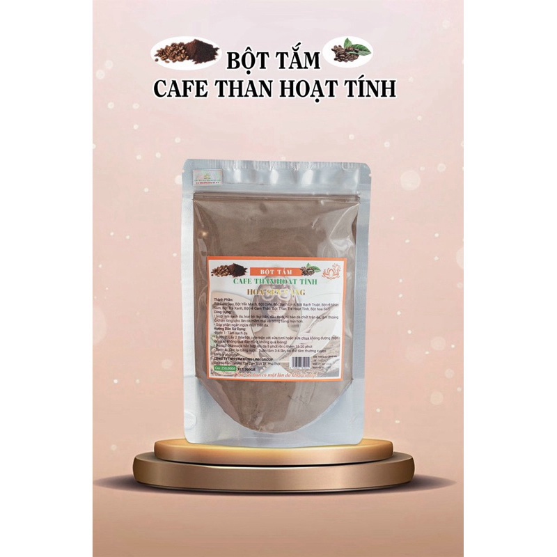 300Gram BỘT TẮM TRẮNG CÀ PHÊ THAN HOẠT TÍNH HOA SEN VÀNG