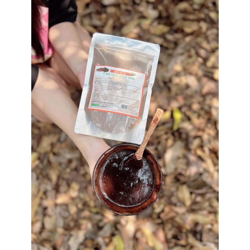 300Gram BỘT TẮM TRẮNG CÀ PHÊ THAN HOẠT TÍNH HOA SEN VÀNG