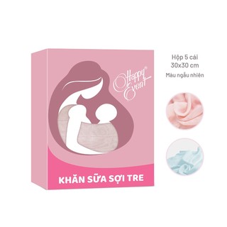 [QUÀ TẶNG] Khăn sữa sợi tre cao cấp Happy Event