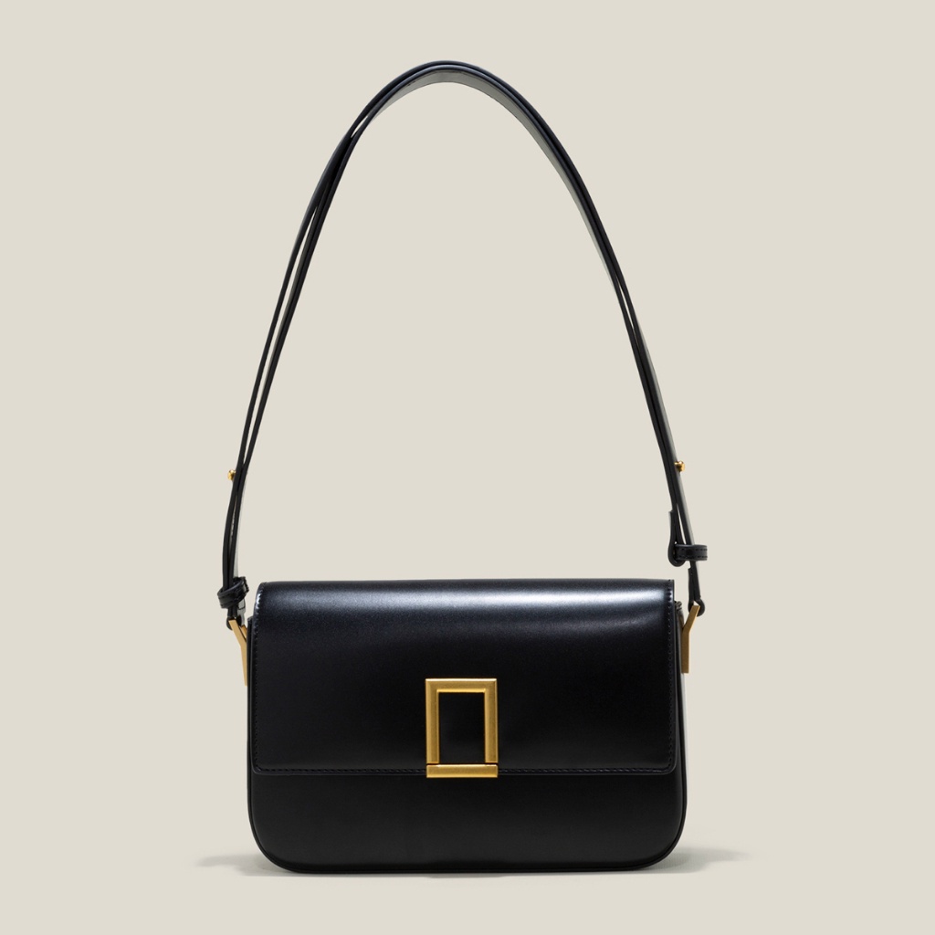 Vascara Túi Đeo Chéo Nhấn Khóa Hình Học - SHO 0226