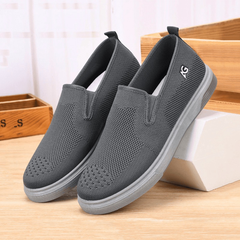 Giá tận gốc rẻ bất tận Giày lười vải nam thoáng khí mùa hè, thiết kế kiểu dáng giày lười siêu tiện lợi