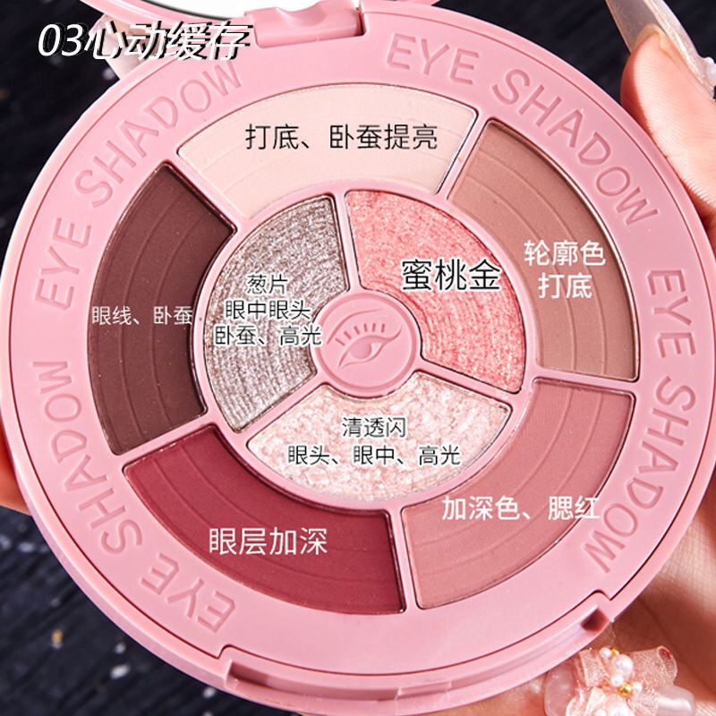 Hàng Có Sẵn Bảng Phấn Mắt pakiman Màu Hồng Dạng Keo Ghi Lại Trang Điểm Cho Người Lười Không Phai Màu