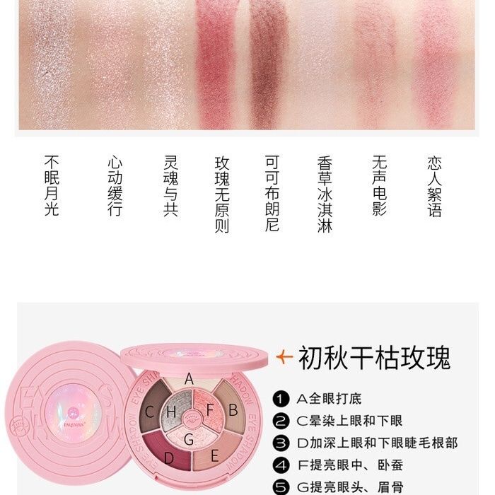 Hàng Có Sẵn Bảng Phấn Mắt pakiman Màu Hồng Dạng Keo Ghi Lại Trang Điểm Cho Người Lười Không Phai Màu