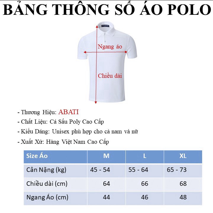 Áo polo nam có cổ vải mè cá sấu thoáng mát giá rẻ chính hãng  ABATI Áo phông nam có cổ cao cấp dày dặn trung