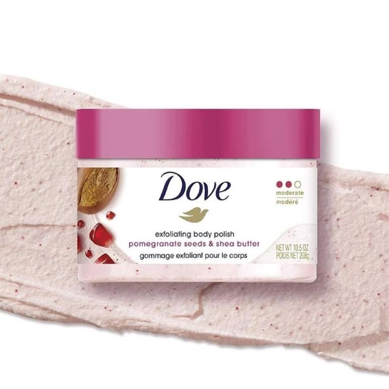 Tẩy Tế Bào Chết Dove Exfoliating Body Polish Scrub tẩy da chết, dưỡng ẩm toàn thân 298g - BEAN BEAUTY
