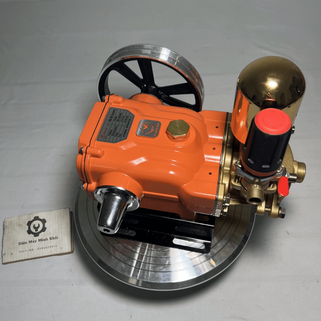 Đầu máy rửa xe ty sứ cao áp 2HP bầu áp mạ vàng  Hoàng Anh |Đầu xịt rửa xe, Đầu bơm máy rửa xe t