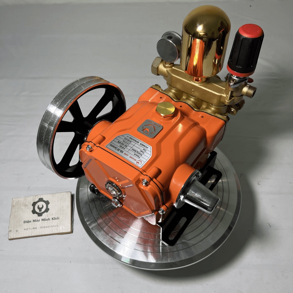 Đầu máy rửa xe ty sứ cao áp 2HP bầu áp mạ vàng  Hoàng Anh |Đầu xịt rửa xe, Đầu bơm máy rửa xe t