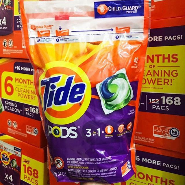 SALE RẺ NHẤT Viên giặt Tide pods 42 viên nhập Mỹ chiết chính hãng