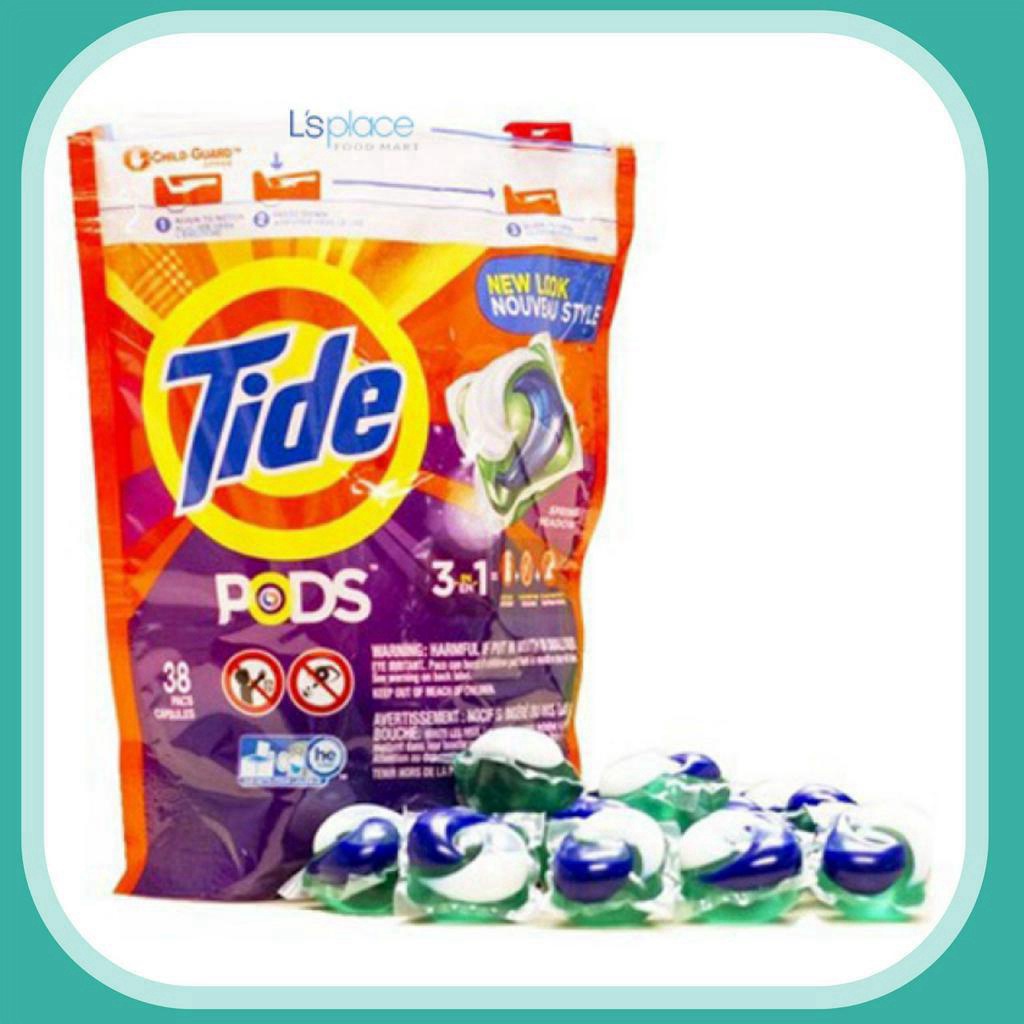 SALE RẺ NHẤT Viên giặt Tide pods 42 viên nhập Mỹ chiết chính hãng