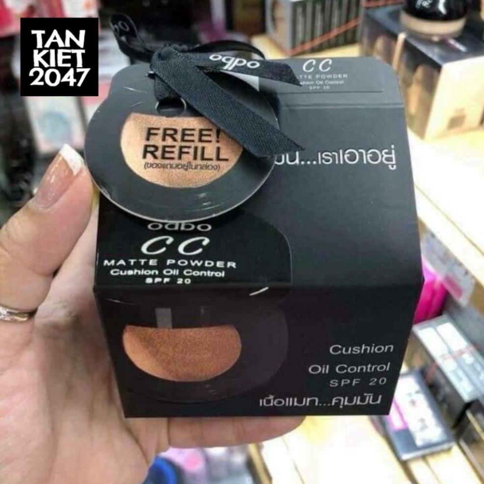 Phấn nước kiềm dầu CC Odbo Cushion Matte Powder Oil Control Thái Lan 14g - Tặng Kèm lõi