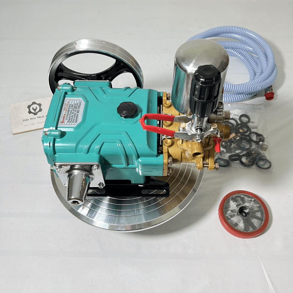 Đầu bơm máy rửa xe Piston sứ áp lực cao 2.9HP SAIKA| Đầu máy cao áp dây đai| Đầu nén, xịt phun thu