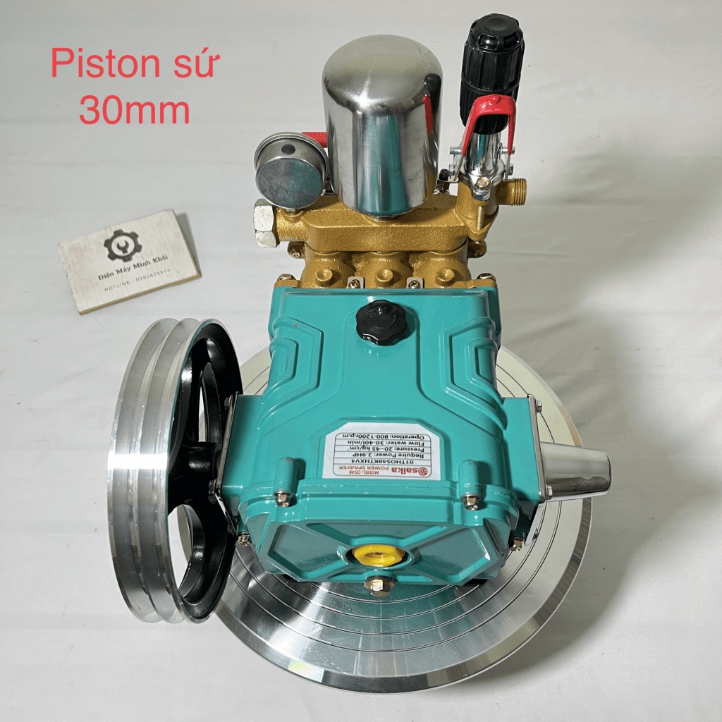 Đầu bơm máy rửa xe Piston sứ áp lực cao 2.9HP SAIKA| Đầu máy cao áp dây đai| Đầu nén, xịt phun thu