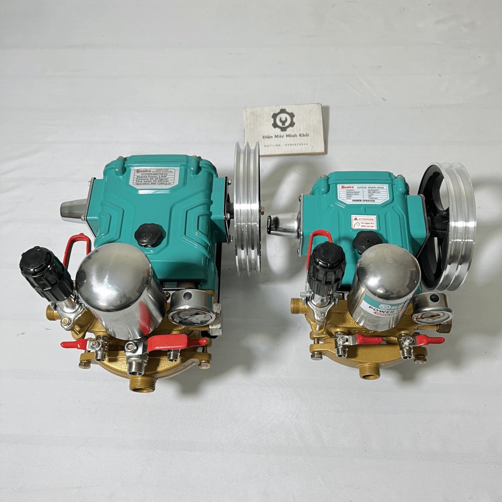 Đầu bơm máy rửa xe Piston sứ áp lực cao 2.9HP SAIKA| Đầu máy cao áp dây đai| Đầu nén, xịt phun thu