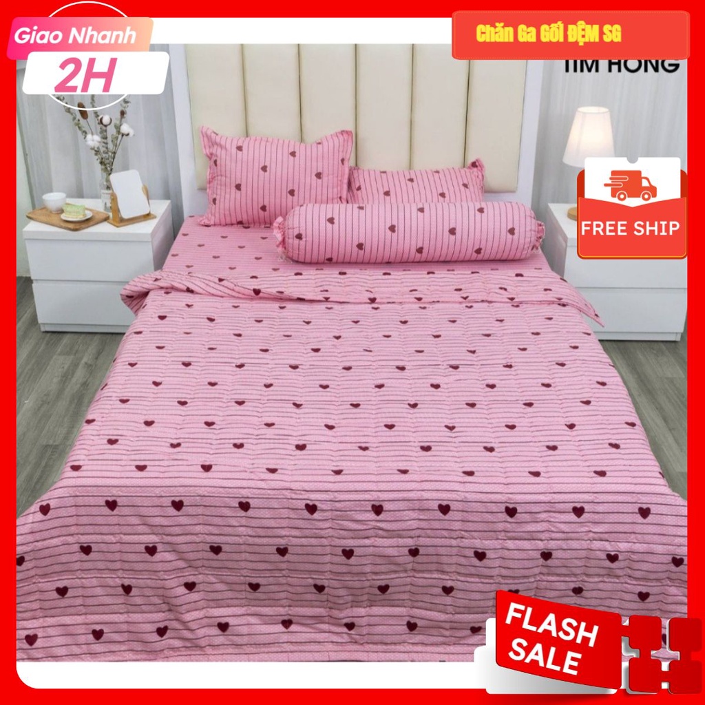[HCM] Bộ Ga Gối 2 Món M4/M5/M6 Cotton Poly Có Chọn Mẫu