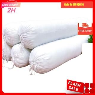Vỏ ruột gối ôm trắng có dây rút dùng nhồi bông gòn thay thế vỏ ruột gối ôm cũ