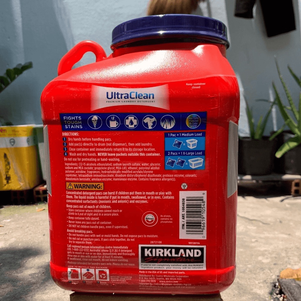 SALE RẺ NHẤT Viên giặt quần áo Kirkland Ultra Clean 152 viên Mỹ - Hàng nhập khẩu chiết chính hãng