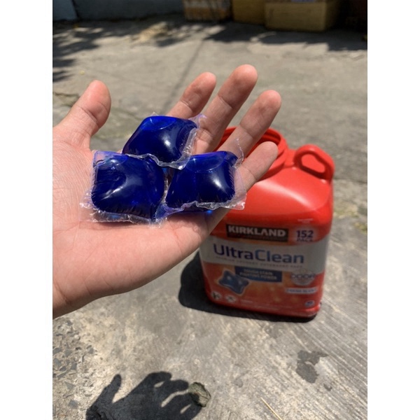 SALE RẺ NHẤT Viên giặt quần áo Kirkland Ultra Clean 152 viên Mỹ - Hàng nhập khẩu chiết chính hãng