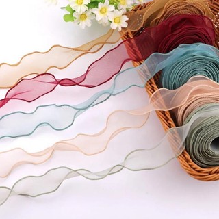 ! Ruy băng voan viền sóng 4cm