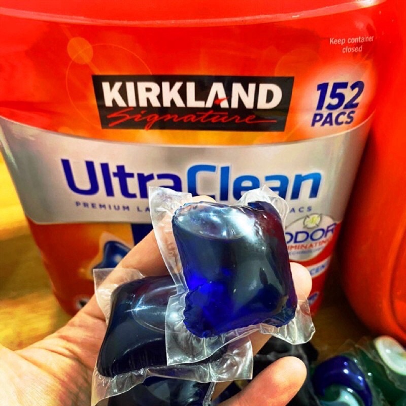 SALE RẺ NHẤT Thùng Viên giặt Kirkland 152 viên ULTRA clean hàng Mỹ chiết chính hãng