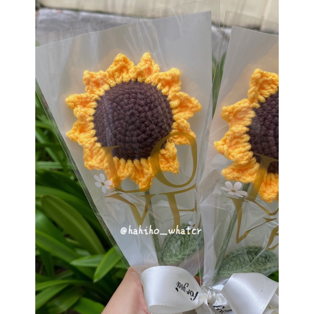 HOA HƯỚNG DƯƠNG BẰNG LEN HANDMADE | Quà tặng handmade | Quà tặng sinh nhật