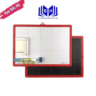 Bảng học viên 2 mặt tặng thêm bút lông, phấn và đồ lau bảng thiên long điểm 10 tp-b09 - bảng bộ thiên long/ bảng bộ 2