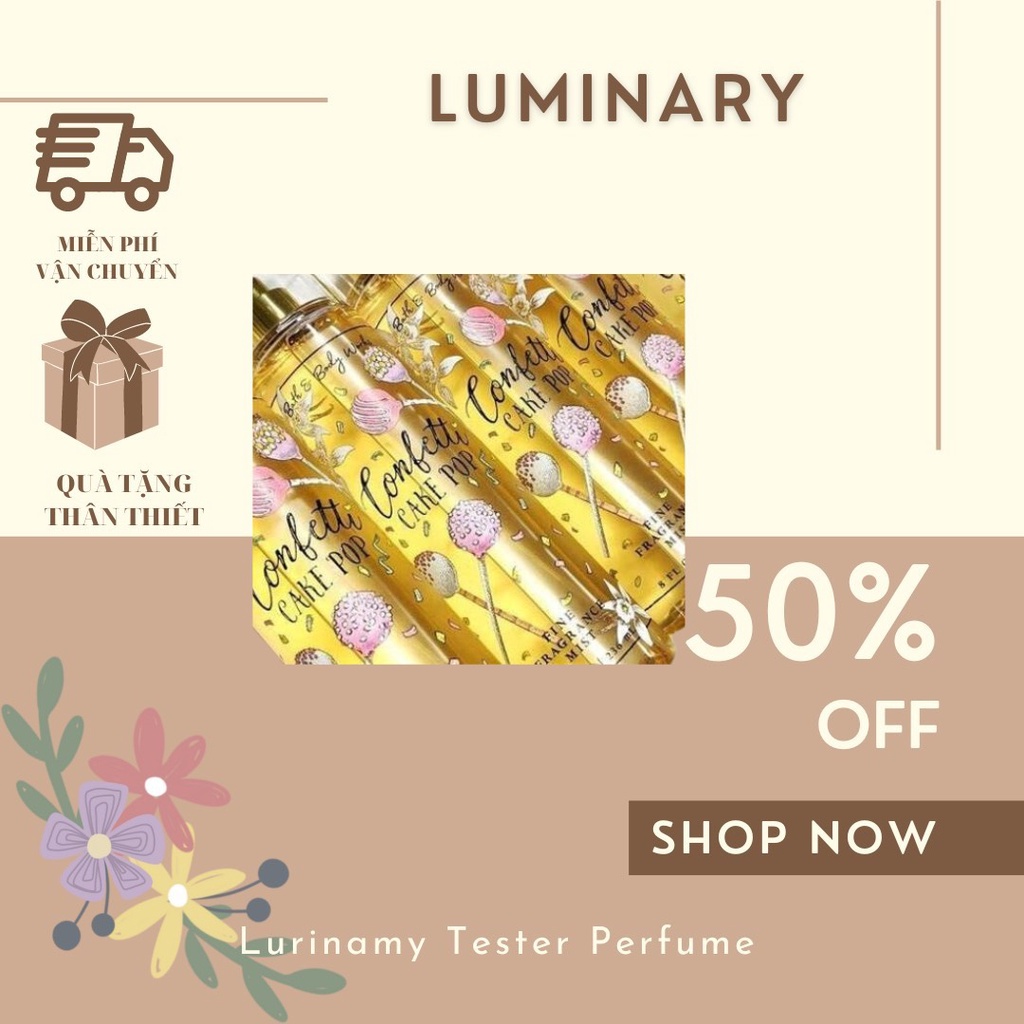 Xịt Toàn Thân Bath and Body Works Confetti Cake Pop Body Mist