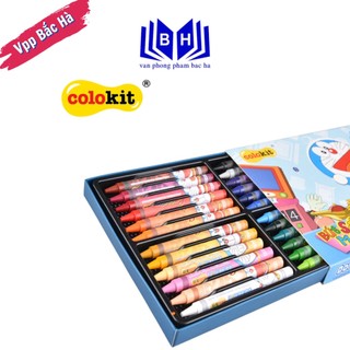 Bút sáp màu cr-c06/do - bút sáp màu thiên long doraemon cr-c06/do- 24 màu
