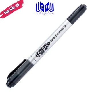 Bút lông dầu/ bút dạ dầu thiên long pm-04 - bút lông dầu 2 đầu nhỏ - bút dạ dầu 2 đầu nhỏ
