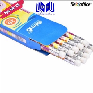 Bút chì gỗ 2b điểm 10 tp-gp06 - thân lục giác có đầu tẩy