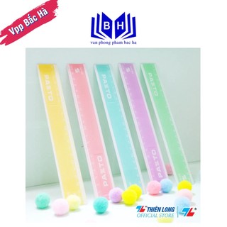 Thước thẳng điểm 10 20cm sr-010 - thước dùng để kẻ 20cm nhựa mica pazto sr-010