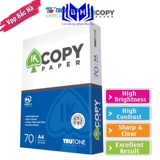 Giấy a4 70 gsm ik copy - hàng nhập vào indonesia