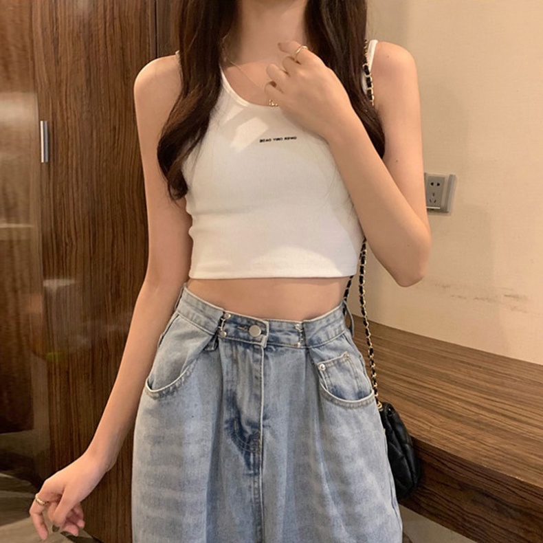 Áo ba lỗ nữ, áo croptop nữ sát nách, kiểu, tank top vải bopzip tăm hàn ôm body mềm mát VUVY3 | BigBuy360 - bigbuy360.vn