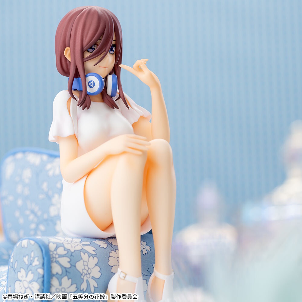 Mô Hình Nakano Miku -Anime Eiga Gotoubun no Hanayome Premium Chokonose Figure Hàng Chính Hãng SEGA