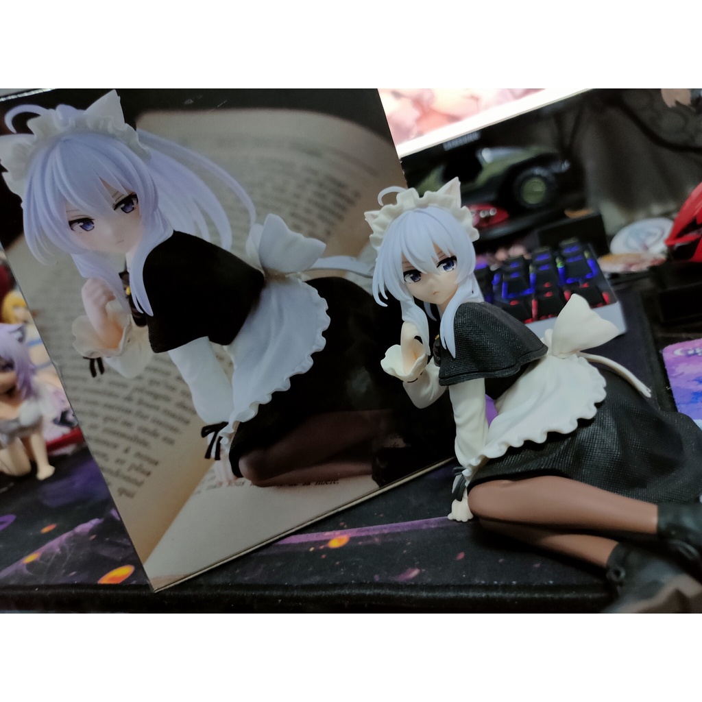 Mô Hình Figure Elaina - Hành Trình Của Elaina - Dòng Desktop Cute - Hầu Gái Maid Mèo Taito