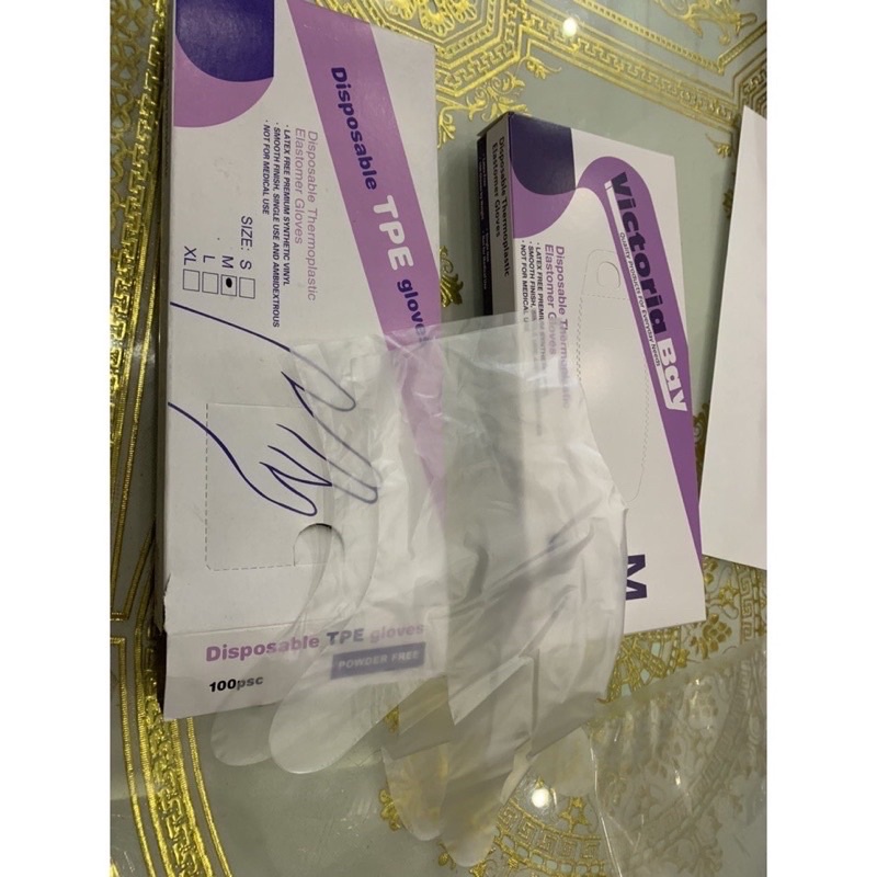 🏡Găng tay y tế nhà bếp nấu ăn  dùng 1 lần Victoria siêu dày siêu dai đa năng tiện lợi