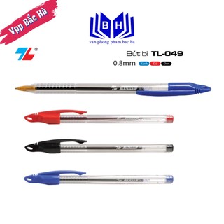 Combo 5 Bút Bi Thiên Long TL-049, Nét 0,8mm ( mực xanh )