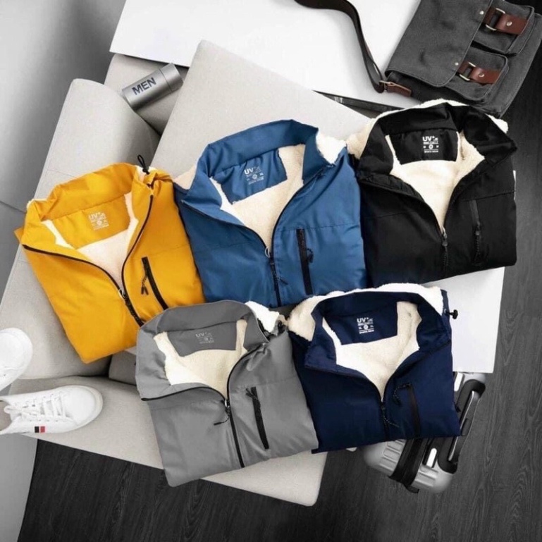 Áo khoác gió nam nữ 2 lớp lót lông cừu cao cấp siêu ấm, áo gió nam nữ phủ nano chống gió chống thấm nước - Hàng mới về