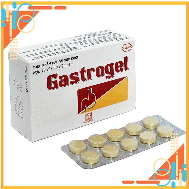 Gastrogel Viên nhai trào ngược dạ dày Hộp 100 viên