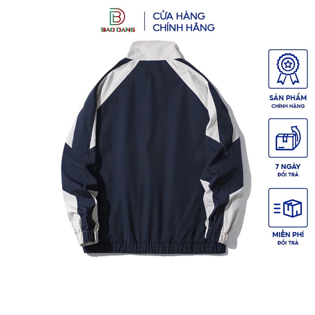 Áo khoác nam unisex cổ đứng vải dù 2 lớp phối màu độc lạ họa tiết chữ RESUAPRE đi mưa,cản gió,chống nắng BẢO ĐĂNG - Hàng