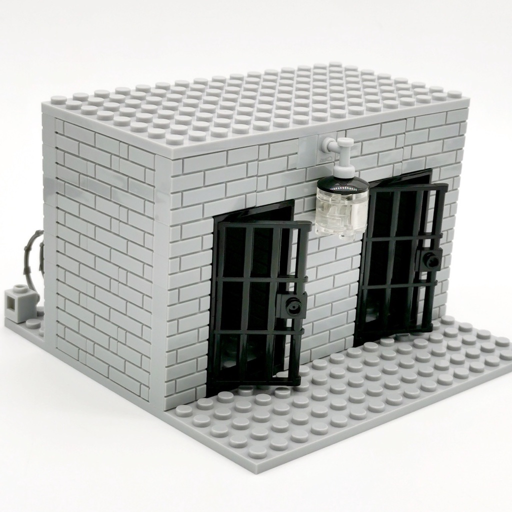 Bộ Đồ Chơi Lắp Ráp Nhà tù Nhỏ Nhắn Với lego Cảnh Sát Nhà Thờ Thành Phố